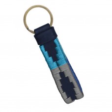 Leather Keyring "Azul"