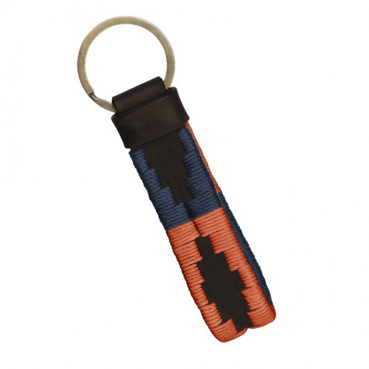 Leather Keyring "Orange"